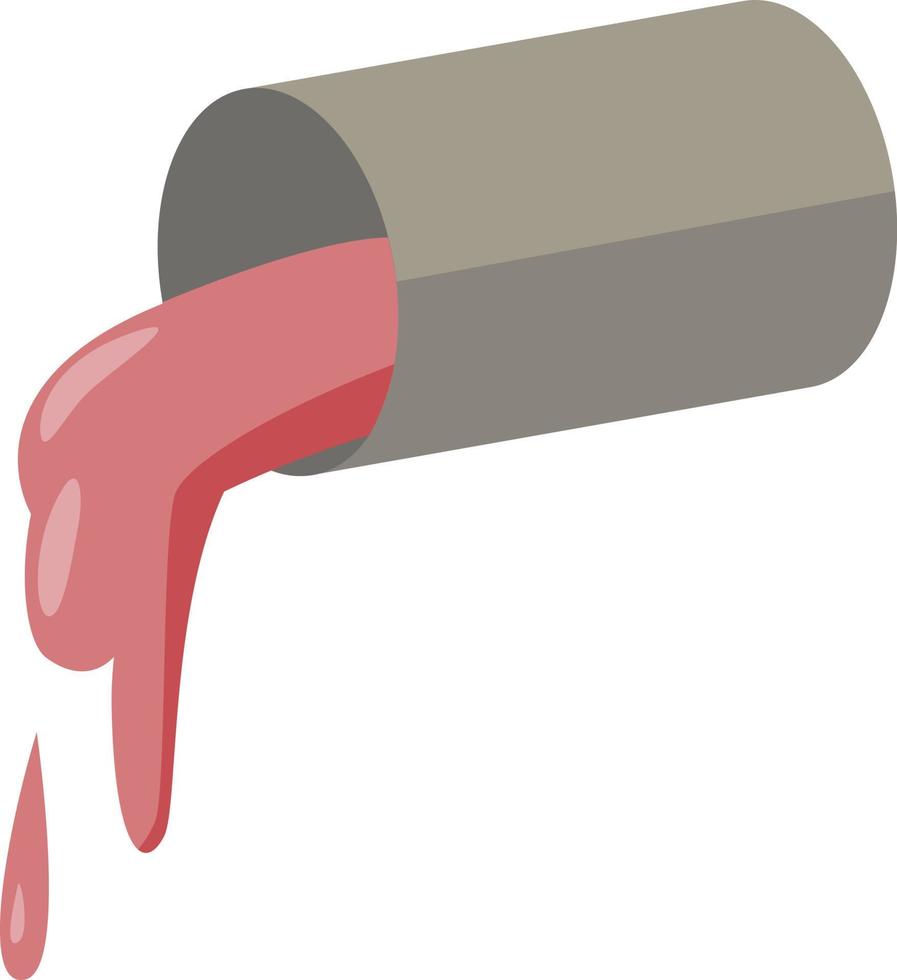 liquide rose, illustration, vecteur sur fond blanc.