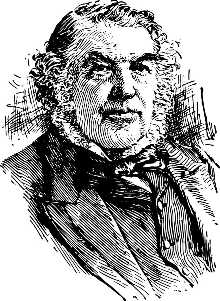 monsieur charles tupper, illustration vintage vecteur