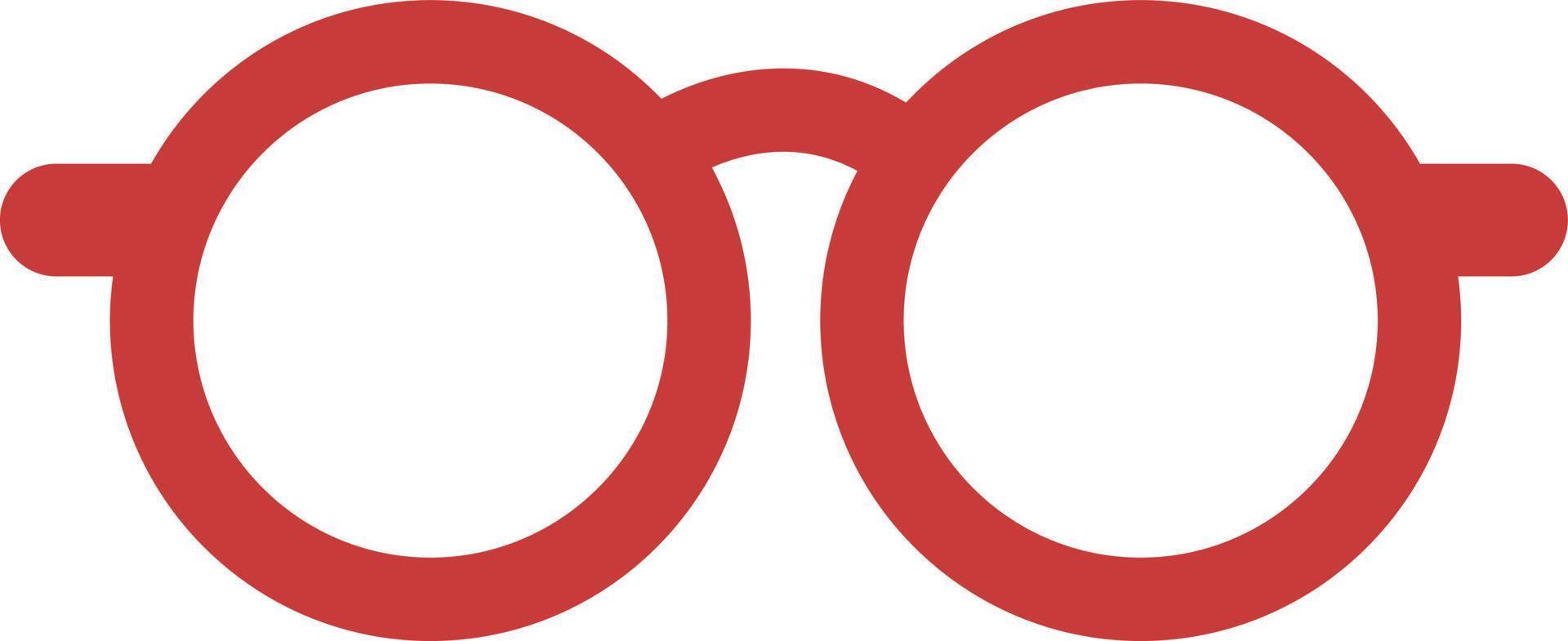 lunettes rouges, illustration, vecteur sur fond blanc.