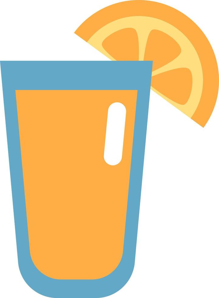 jus d'orange, illustration, vecteur, sur fond blanc. vecteur