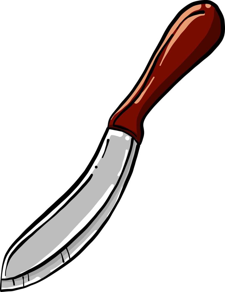 petit couteau, illustration, vecteur sur fond blanc.