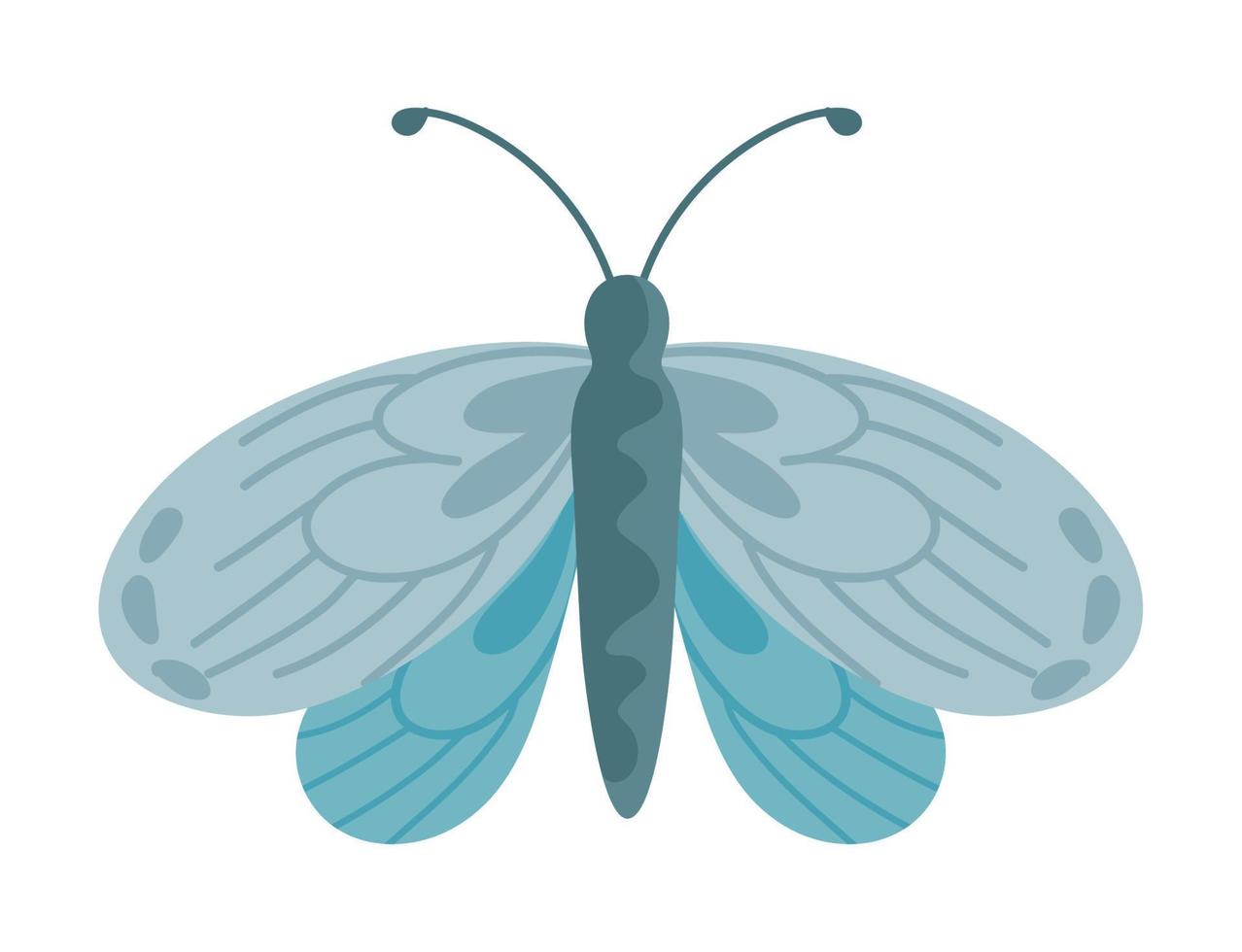 icône de vecteur de papillon plat