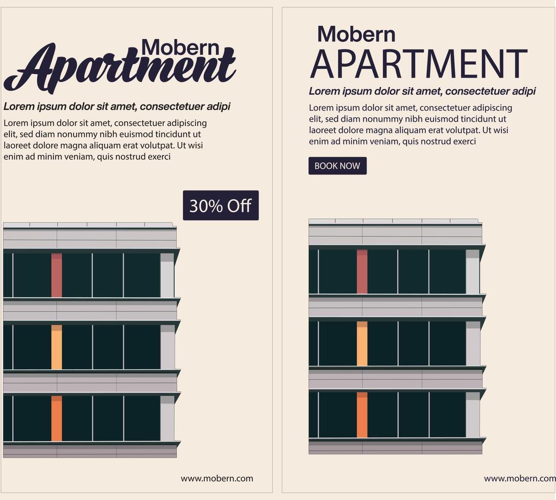 icône d'illustration de conception de vecteur d'appartement de bâtiment moderne. conception de bâtiments immobiliers.