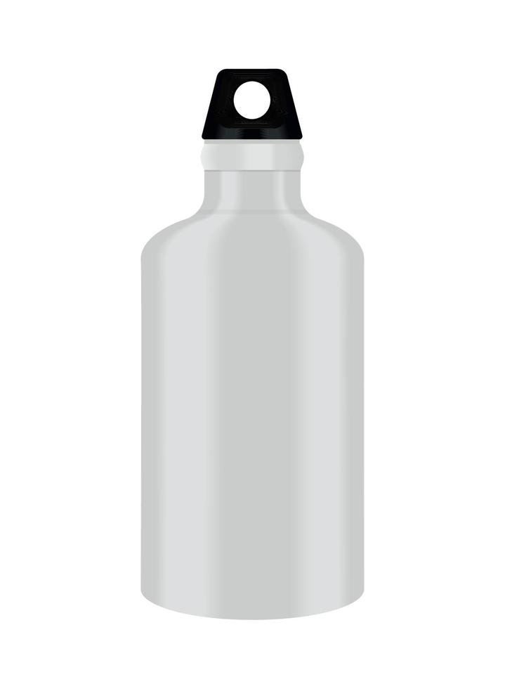 icône de bouteille en acier vecteur