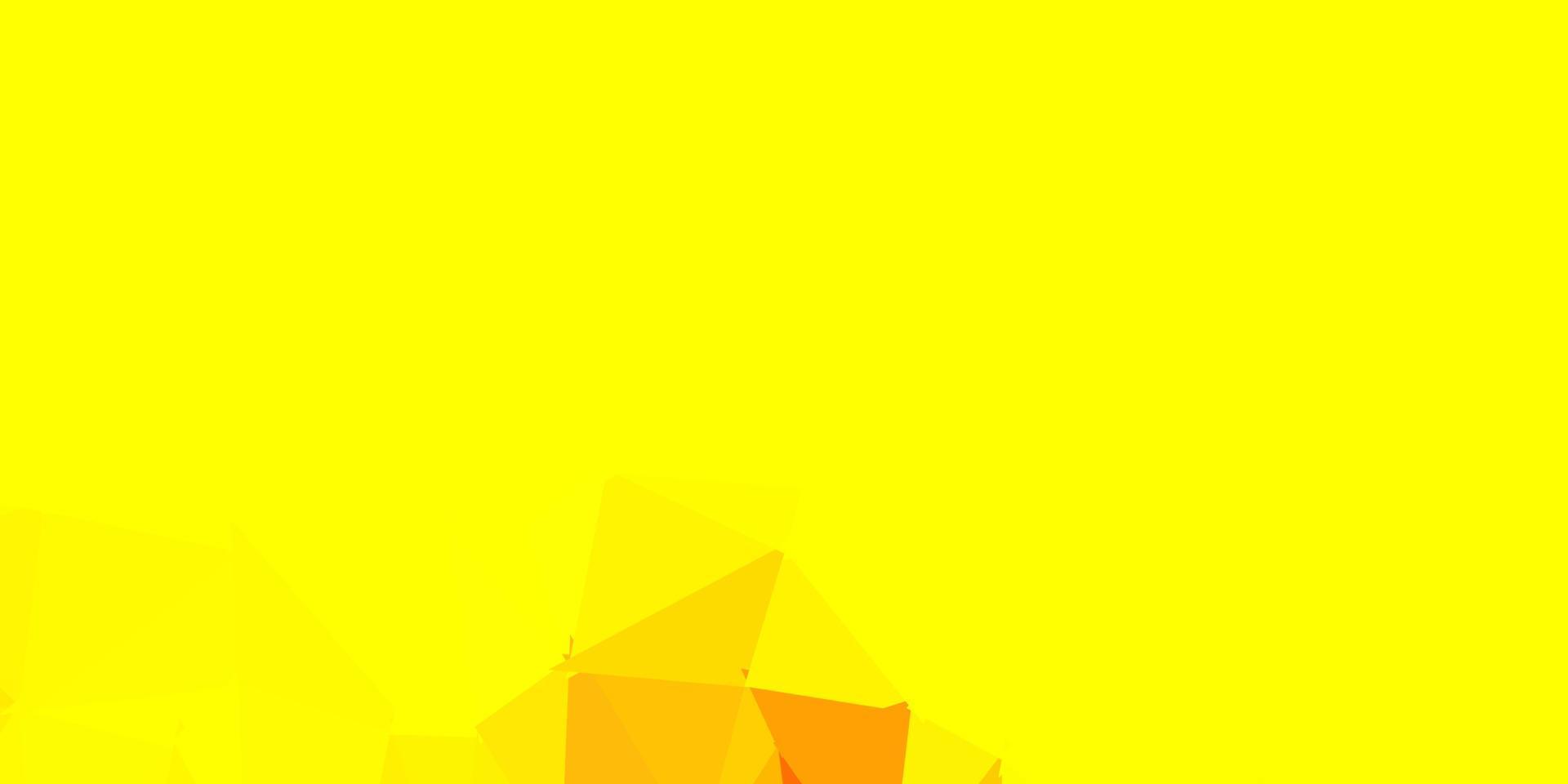 toile de fond mosaïque triangle vecteur jaune clair.