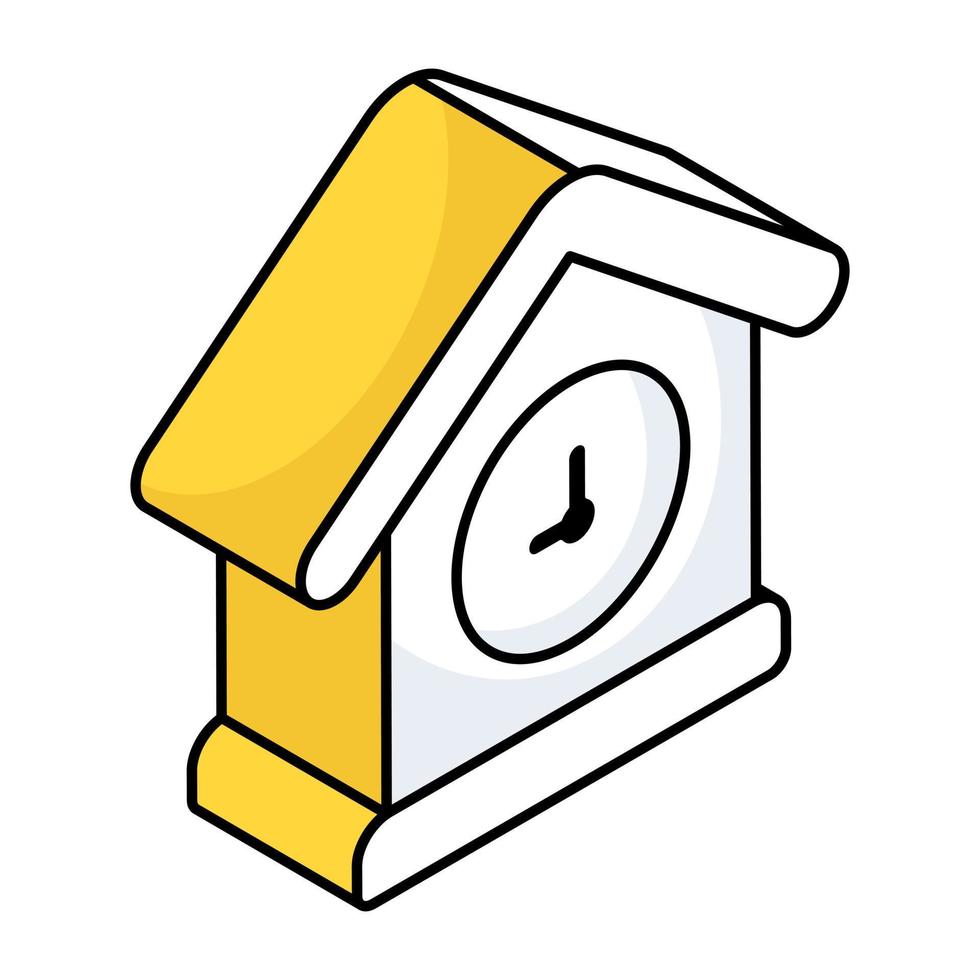 icône de conception modifiable de l'horloge vecteur