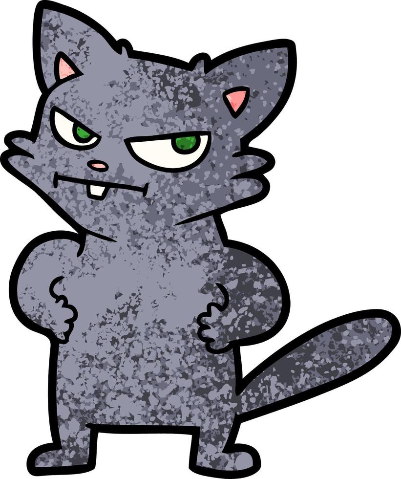 personnage de chat de vecteur en style cartoon