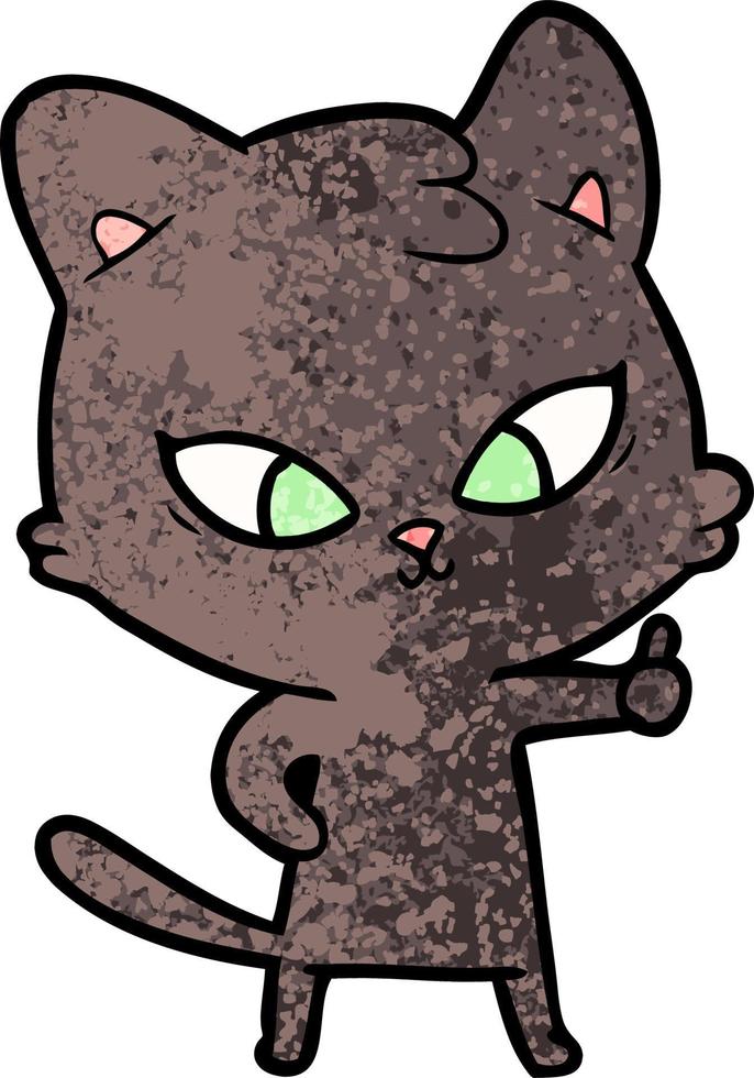 personnage de chat de vecteur en style cartoon