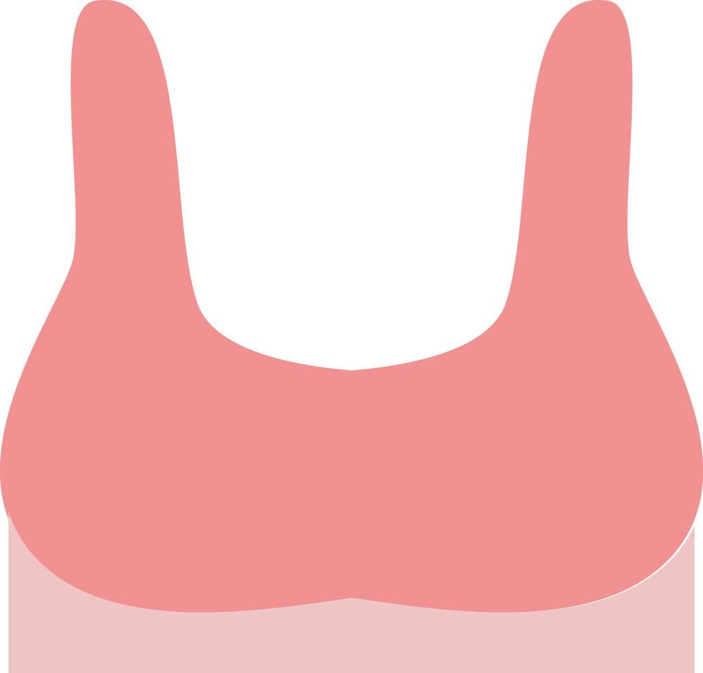 soutien-gorge de sport rose, illustration, vecteur, sur fond blanc. vecteur