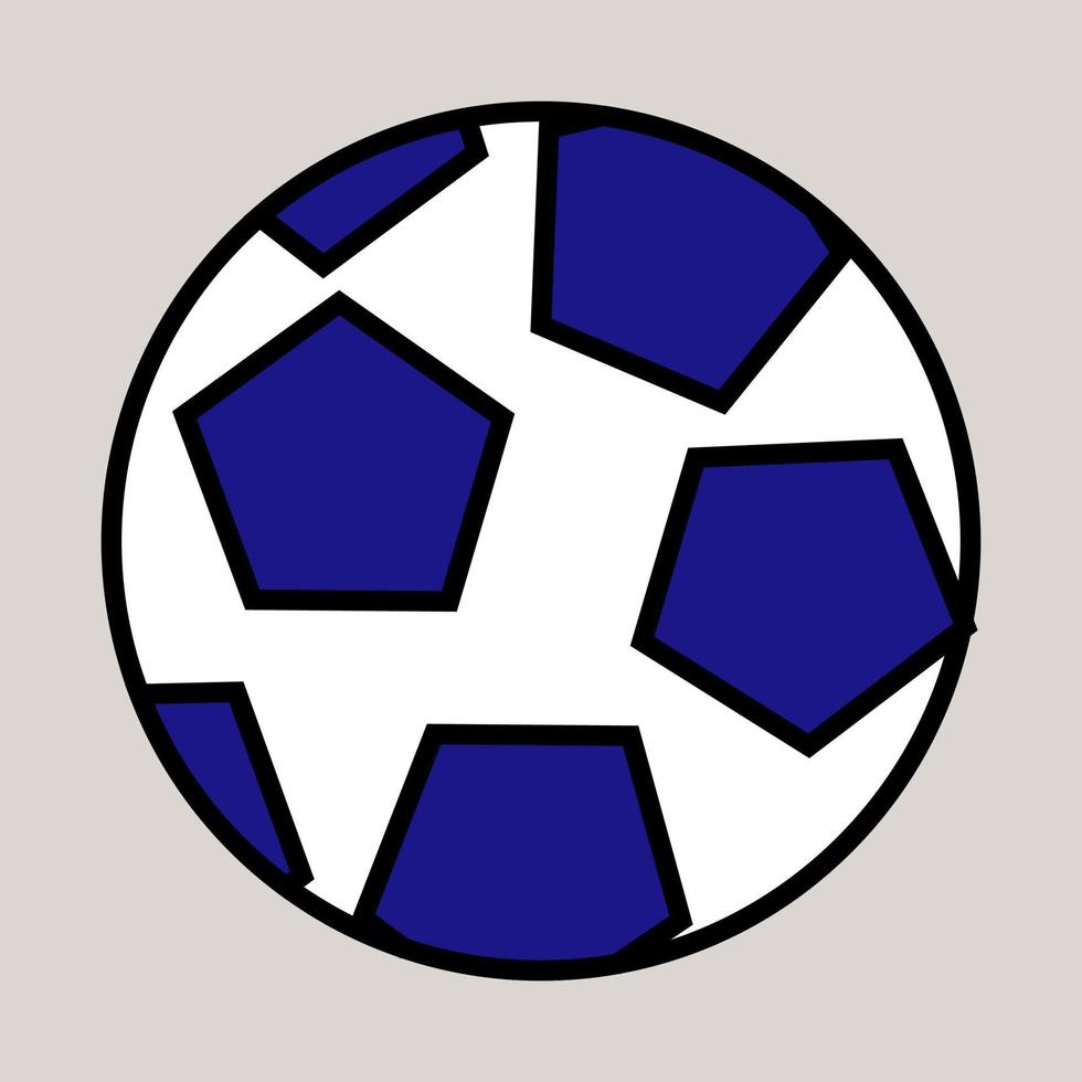 ballon de football, illustration, vecteur, sur fond blanc. vecteur