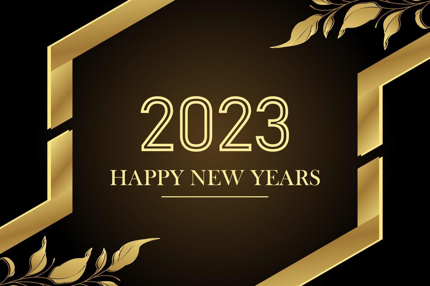 carte de voeux bonne année 2023 fond brillant 12682250 Art vectoriel chez  Vecteezy
