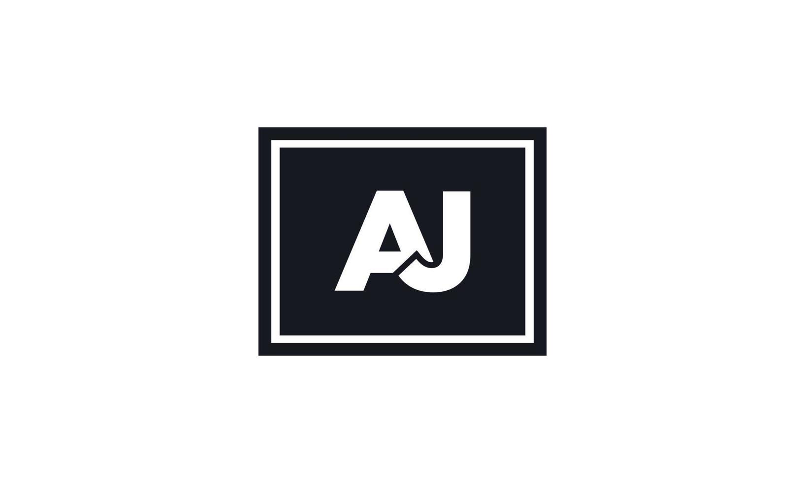 lettre aj logo pro fichier vectoriel