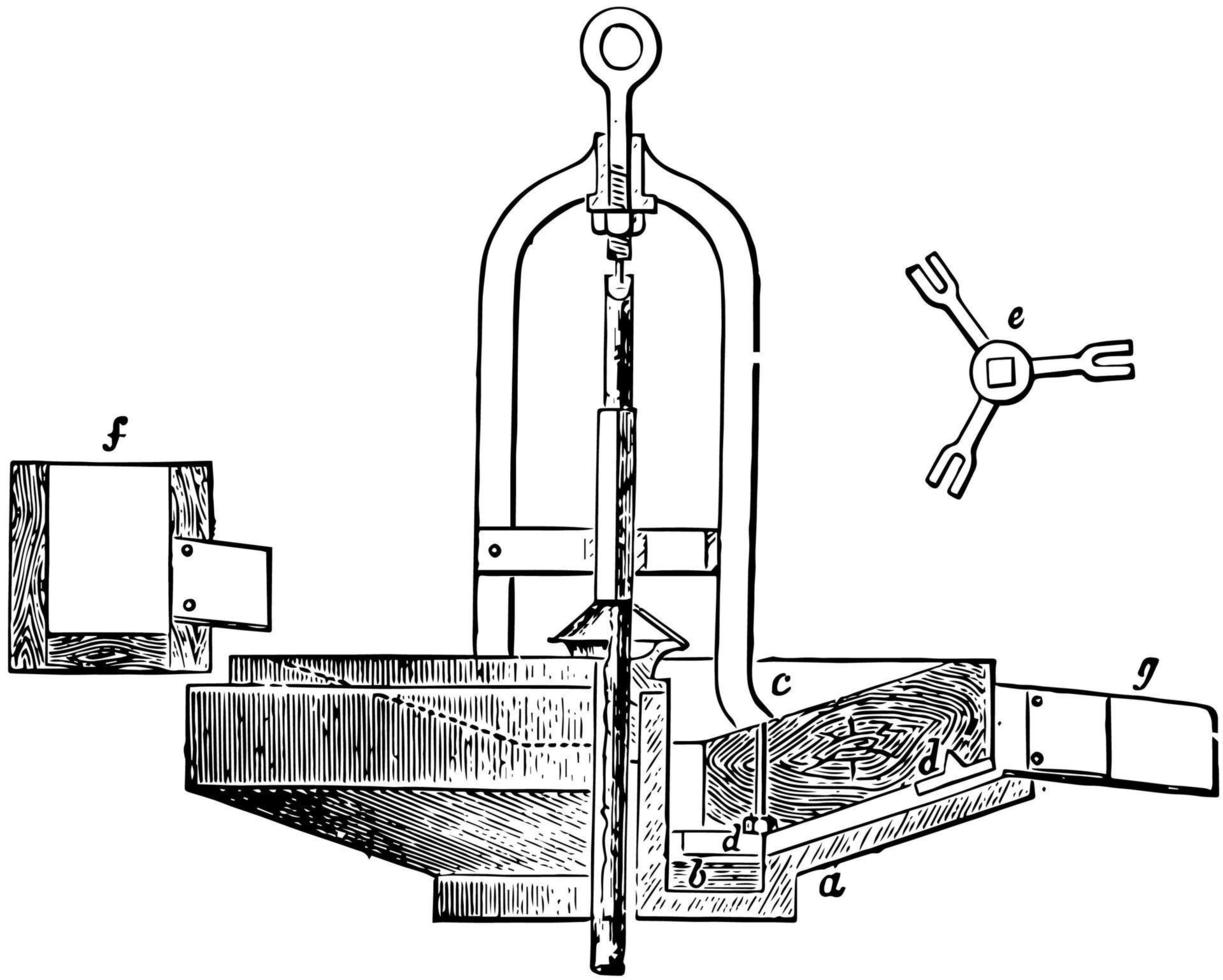 moulin hongrois, illustration vintage. vecteur