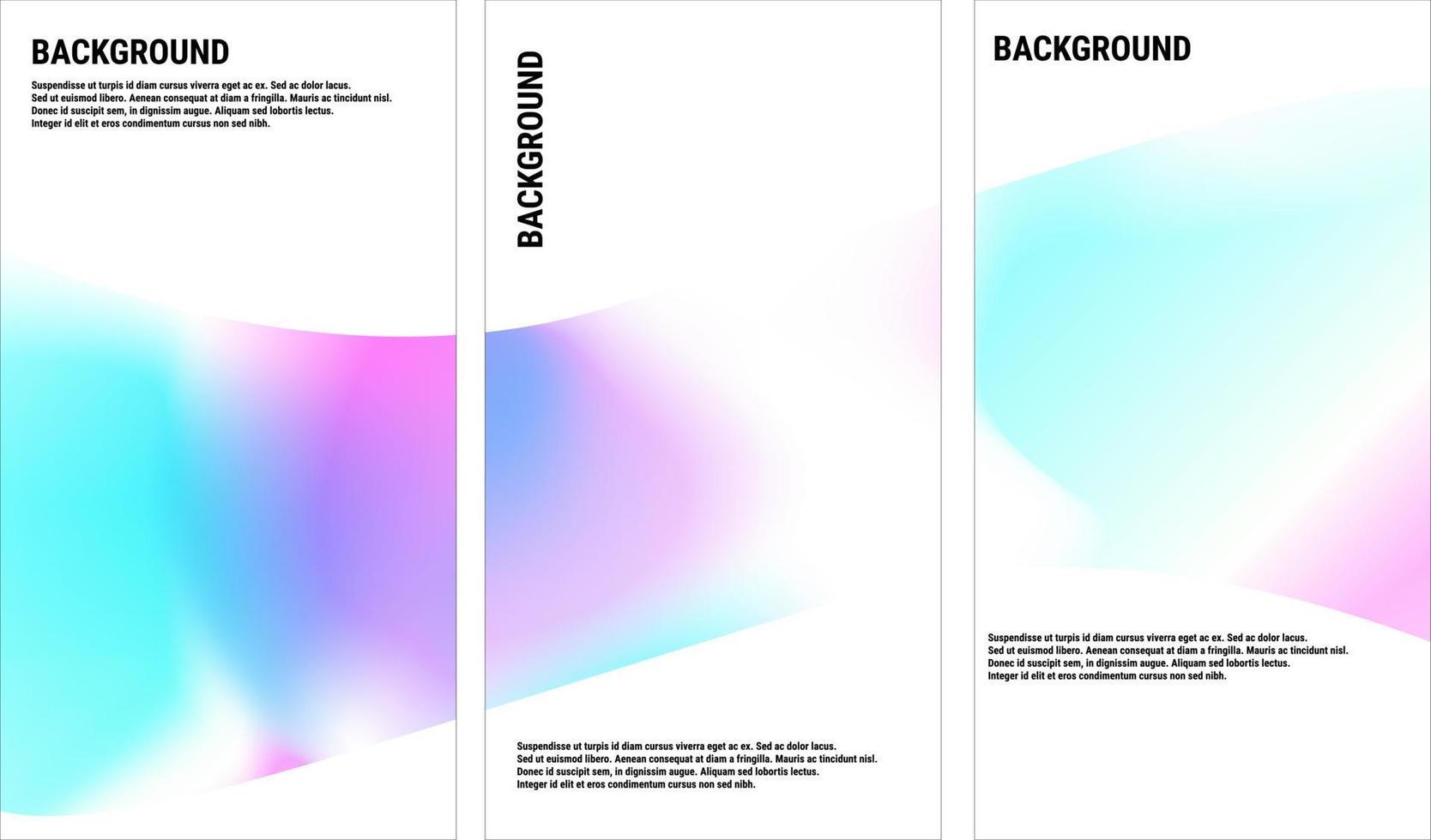 arrière-plan abstrait dégradé flou dans des couleurs arc-en-ciel vives. bannière colorée ou modèle de site Web. facile à modifier l'illustration vectorielle de couleur douce en eps10. vecteur