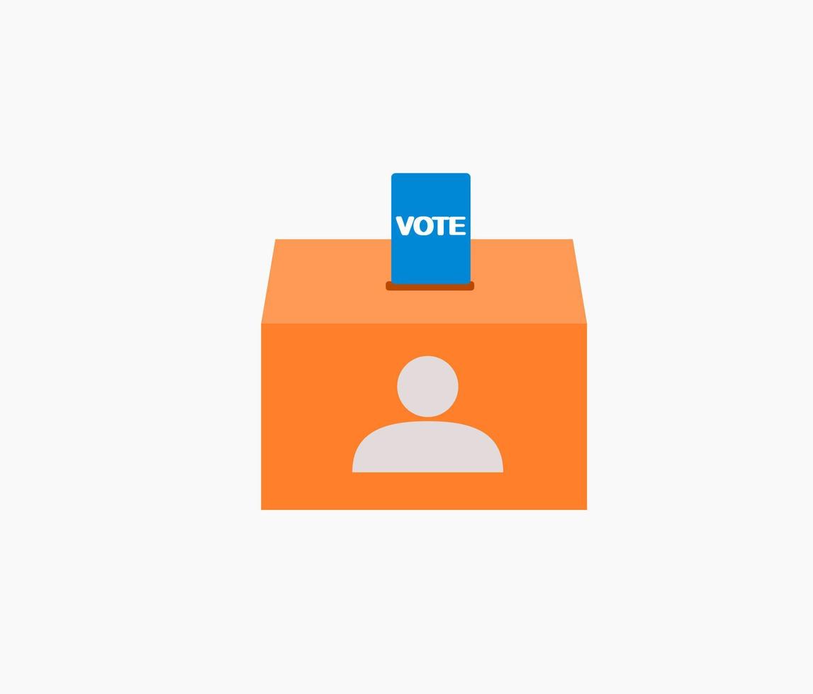 voter urne pour l'icône de vote vecteur