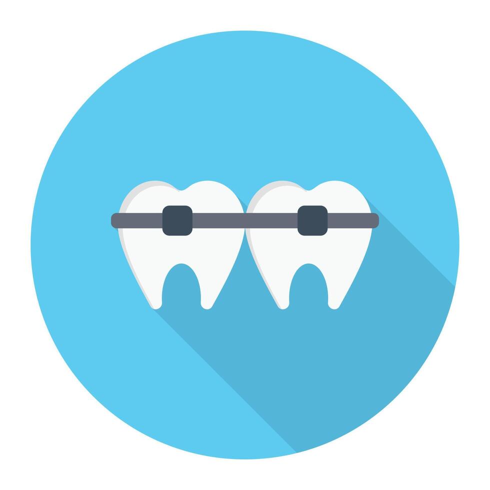 illustration vectorielle de dents sur fond. symboles de qualité premium. icônes vectorielles pour le concept et la conception graphique. vecteur