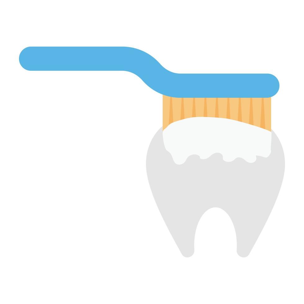 illustration vectorielle de brosse à dents sur fond. symboles de qualité premium. icônes vectorielles pour le concept et la conception graphique. vecteur