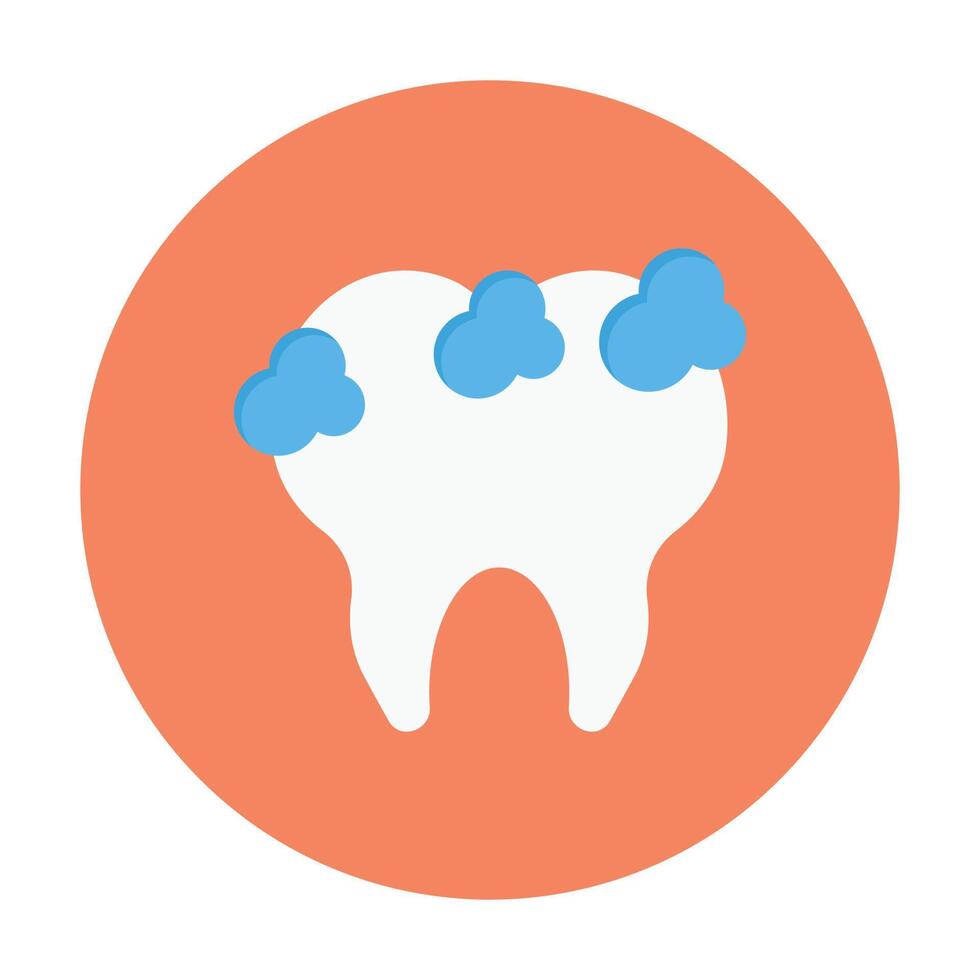 illustration vectorielle de dents endommagées sur fond. symboles de qualité premium. icônes vectorielles pour le concept et la conception graphique. vecteur