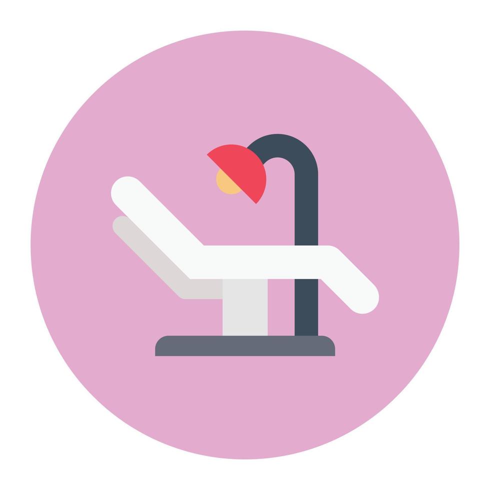 illustration vectorielle de fauteuil patient sur fond.symboles de qualité premium.icônes vectorielles pour le concept et la conception graphique. vecteur