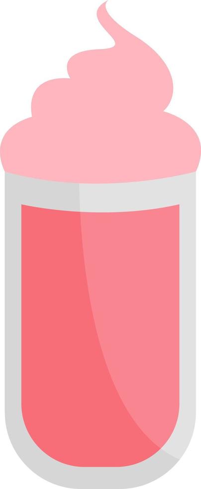 cocktail rose, illustration, sur fond blanc. vecteur