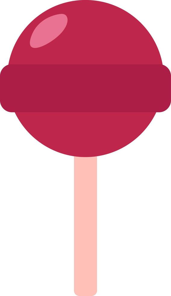 sucette rouge, illustration, vecteur sur fond blanc.
