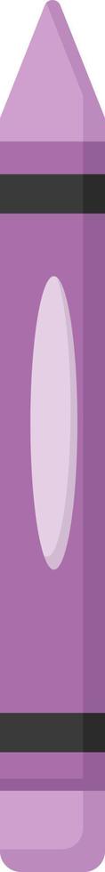 crayon violet, illustration, vecteur sur fond blanc.