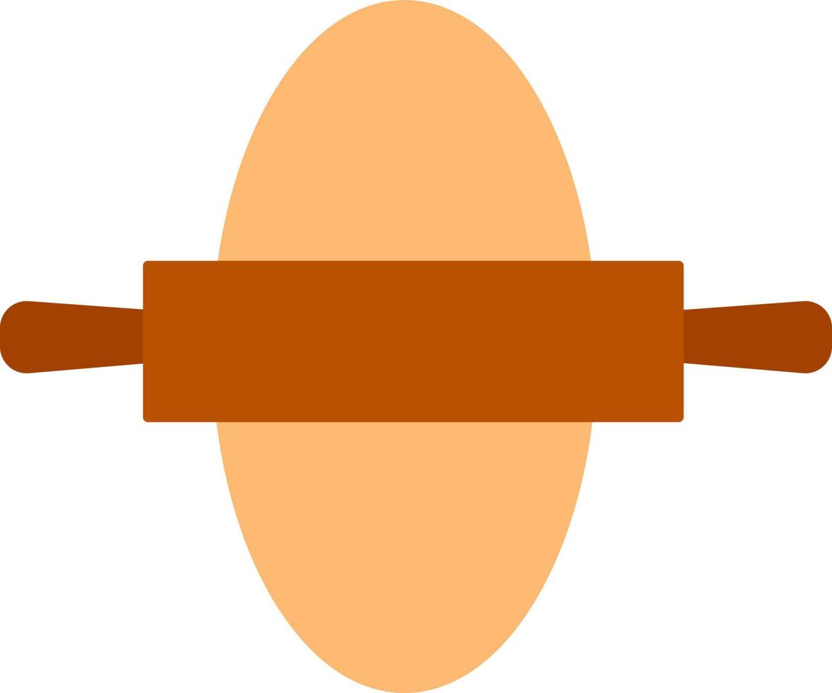 Rouleau à pâtisserie orange, illustration, vecteur sur fond blanc