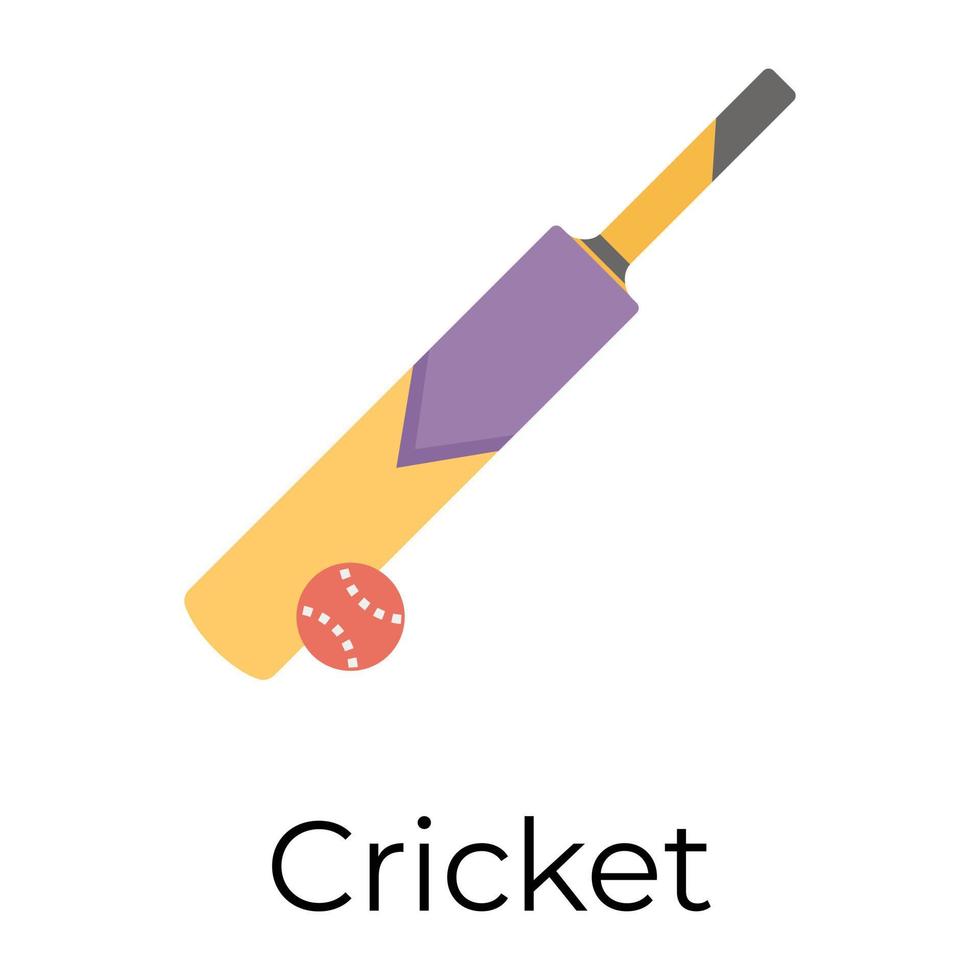 concepts de cricket à la mode vecteur