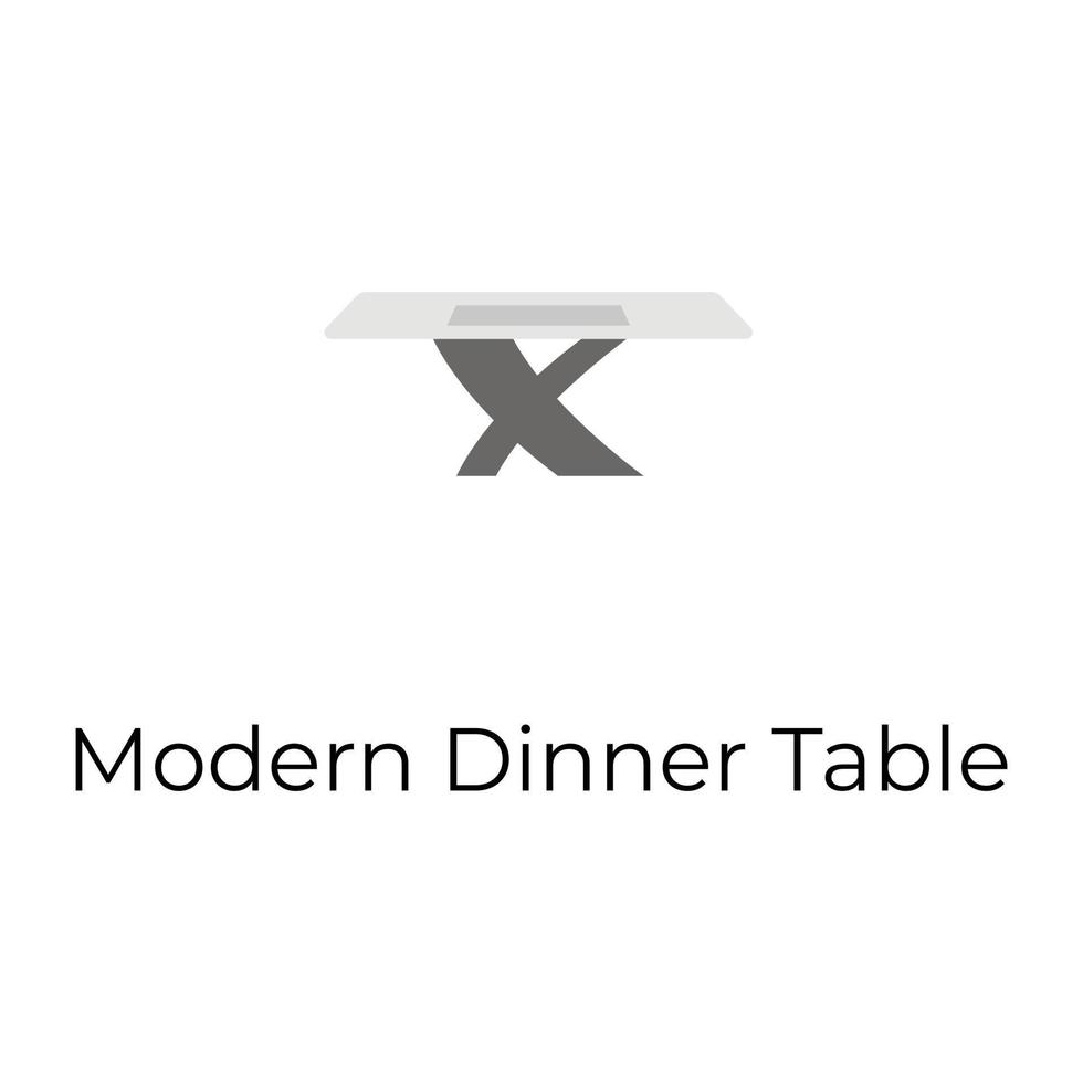 table à manger moderne vecteur