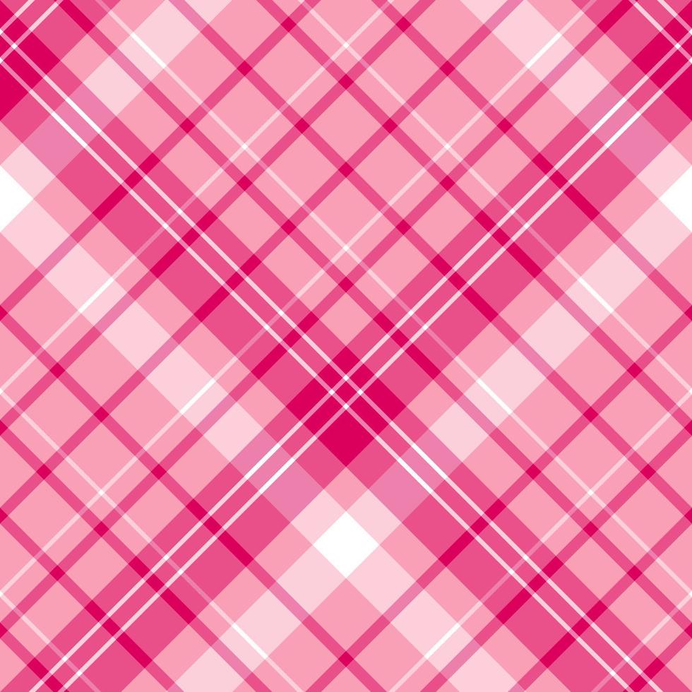 motif sans couture dans des couleurs roses et blanches positives pour le plaid, le tissu, le textile, les vêtements, la nappe et d'autres choses. image vectorielle. 2 vecteur