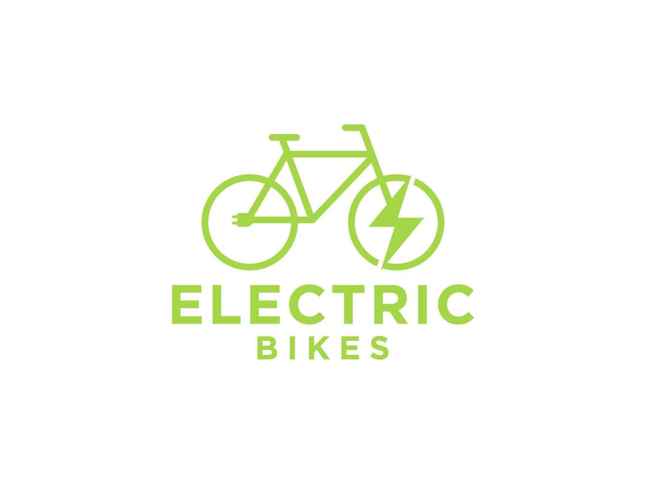 magasin de vélos électriques et logos de service vecteur