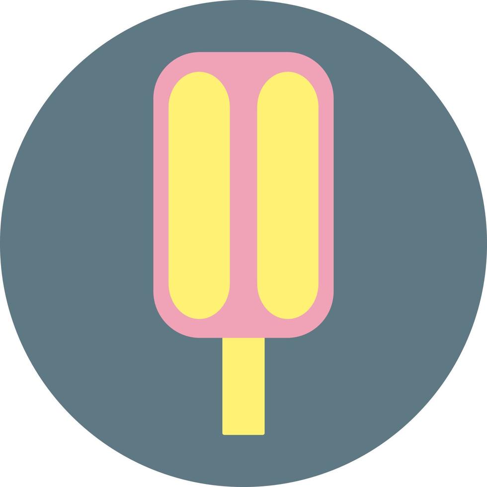 crème glacée sur bâton, illustration, sur fond blanc. vecteur