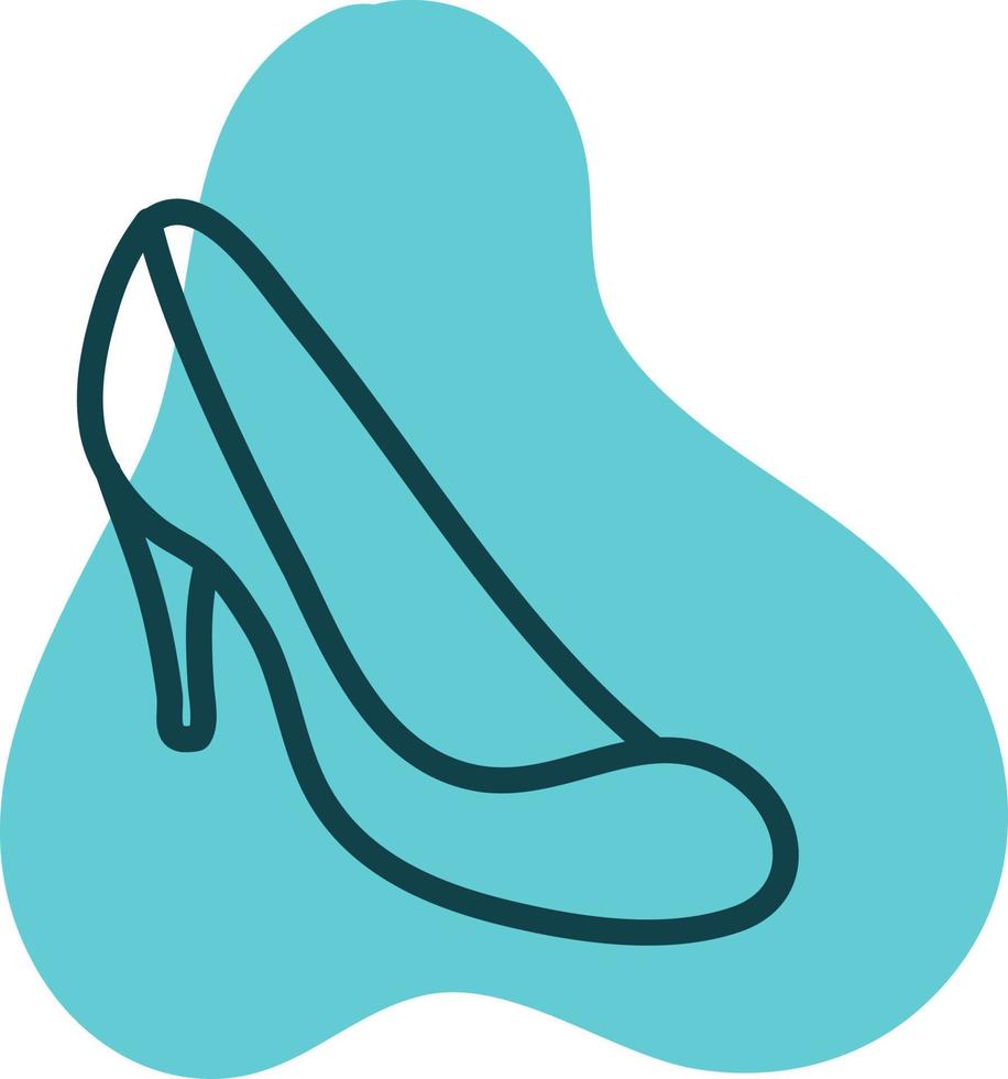 chaussures de danse de salon, illustration, sur fond blanc. vecteur