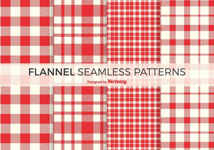 Patterns Red flanelle Free Vector