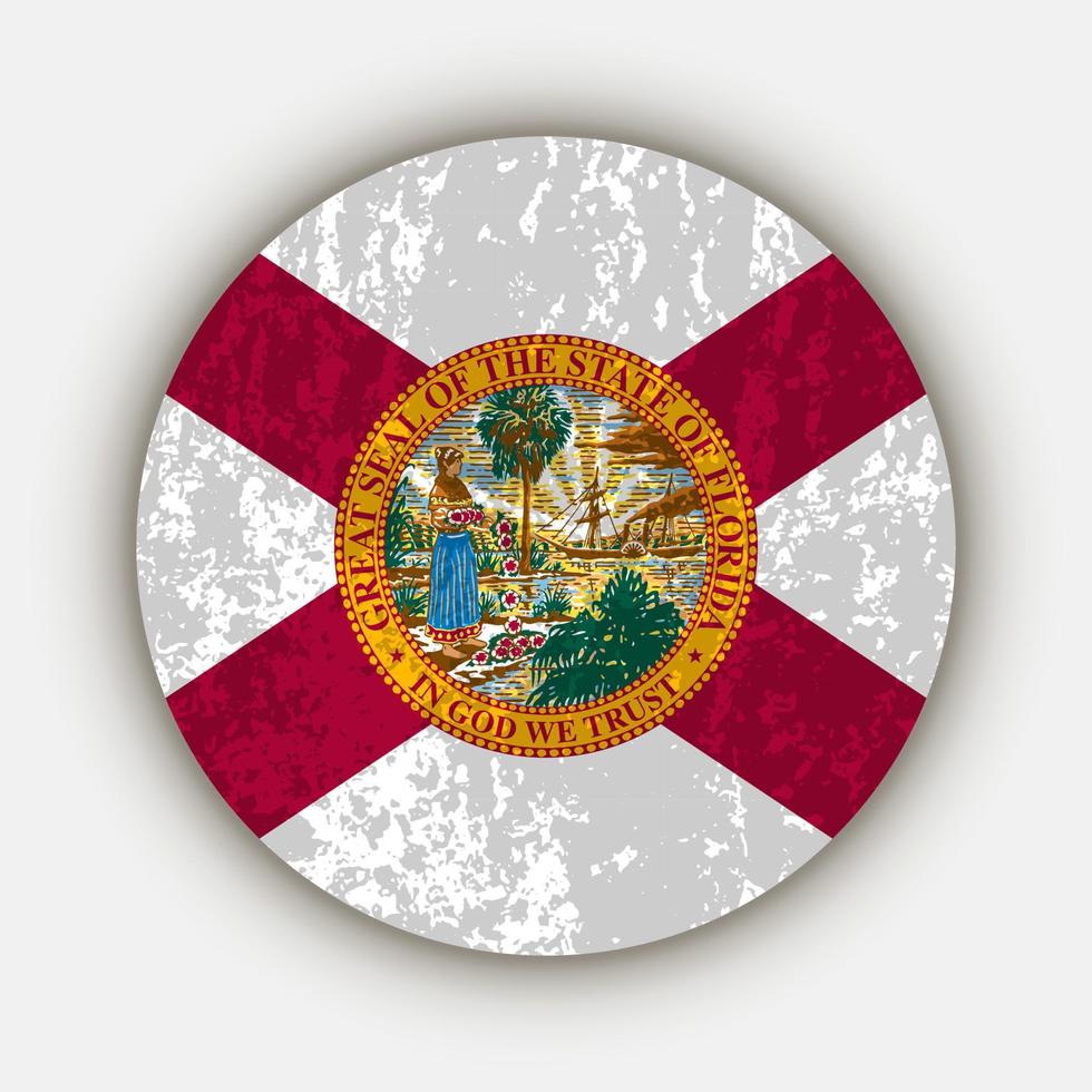 drapeau d'état de la Floride. illustration vectorielle. vecteur