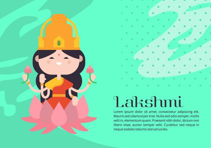 Lakshmi Contexte vecteur