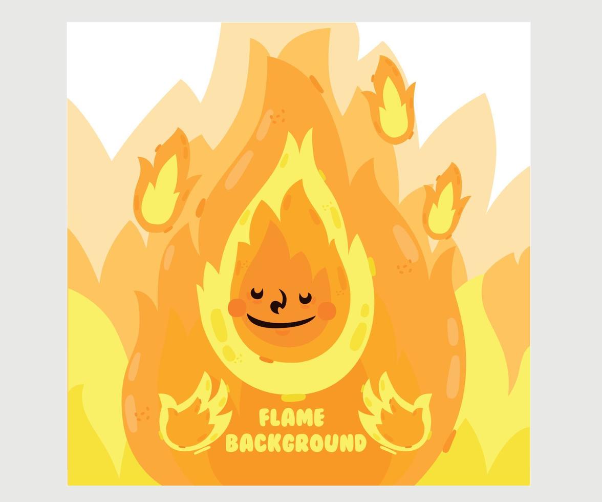 illustration de fond de flamme vecteur