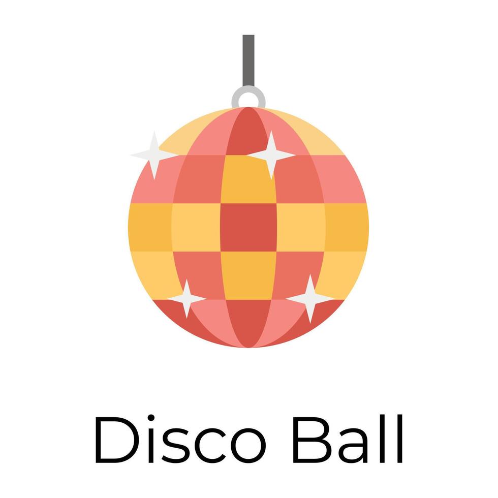 boule disco tendance vecteur