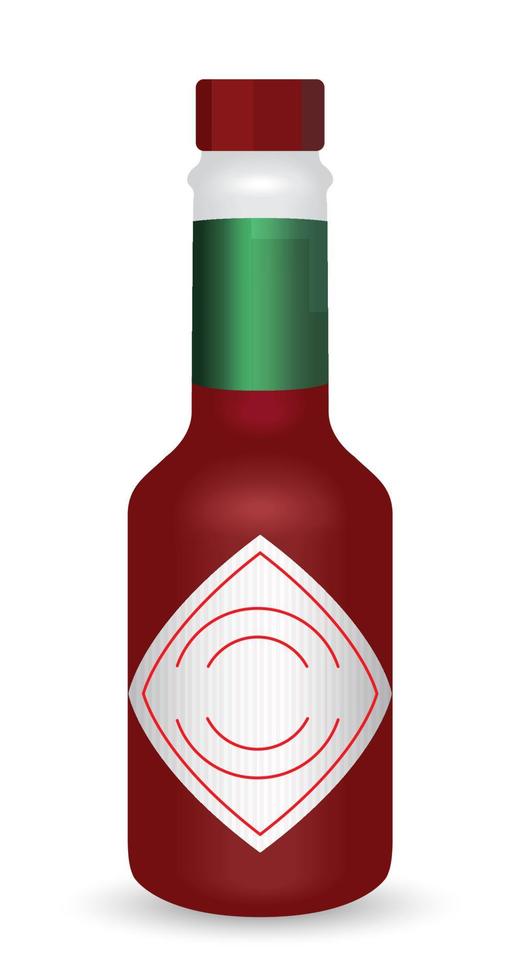 illustration de bouteille de sauce simple vecteur