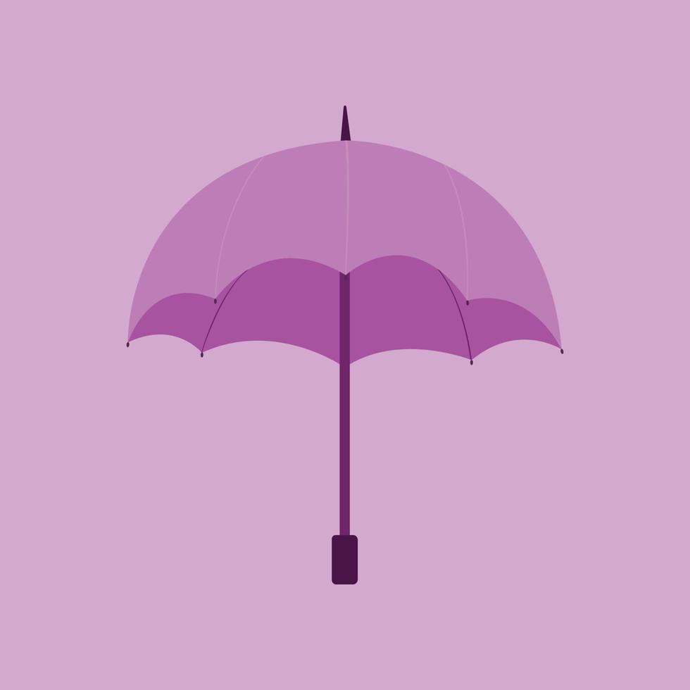 parapluie violet sur fond violet vecteur