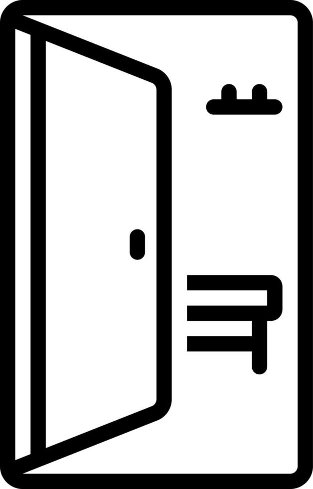 icône de ligne pour l'intérieur vecteur