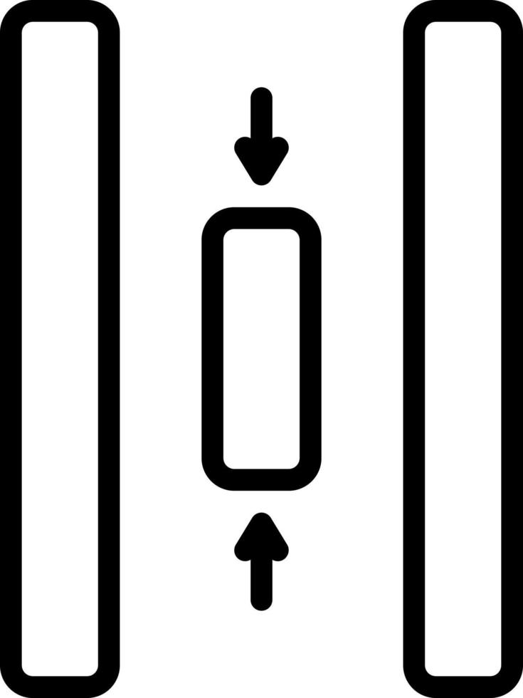 icône de ligne pour l'intérieur vecteur