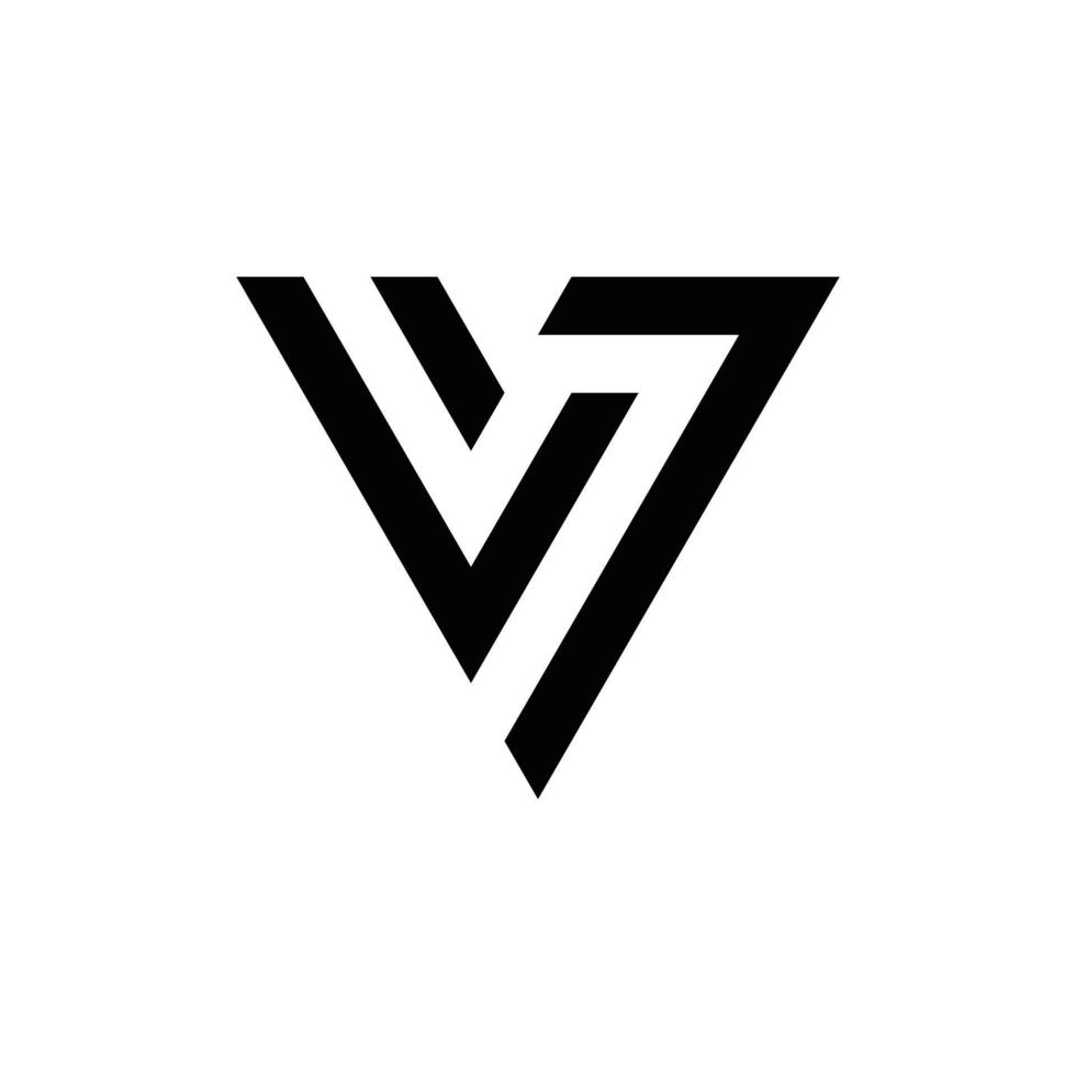 création de logo abstrait v monogramme initial, icône pour les entreprises, modèle, simple, élégant vecteur