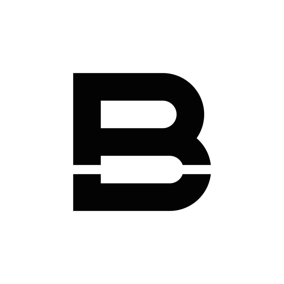 initiales abstraites br rb, création de logo vectoriel, monogramme, icône pour les entreprises, modèle, simple, élégant vecteur