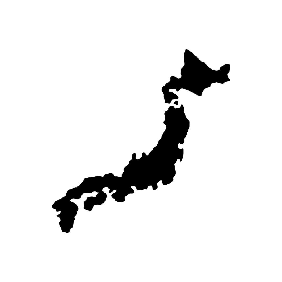 icône de vecteur de carte du japon