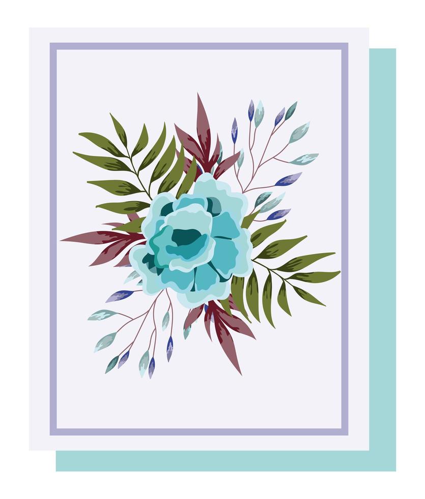 arrangement floral pour carte de voeux vecteur