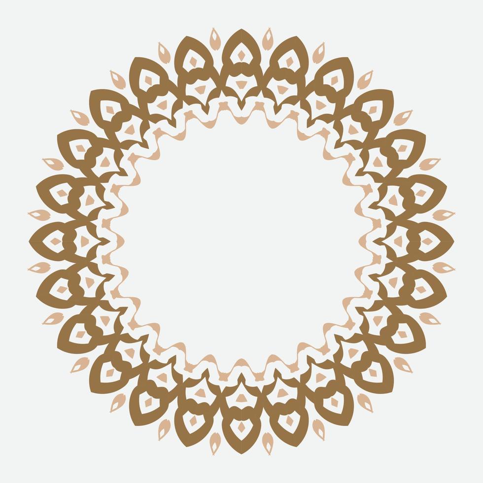 motif abstrait rétro avec ornement grec sur fond blanc. décoration d'ornement rond. vecteur