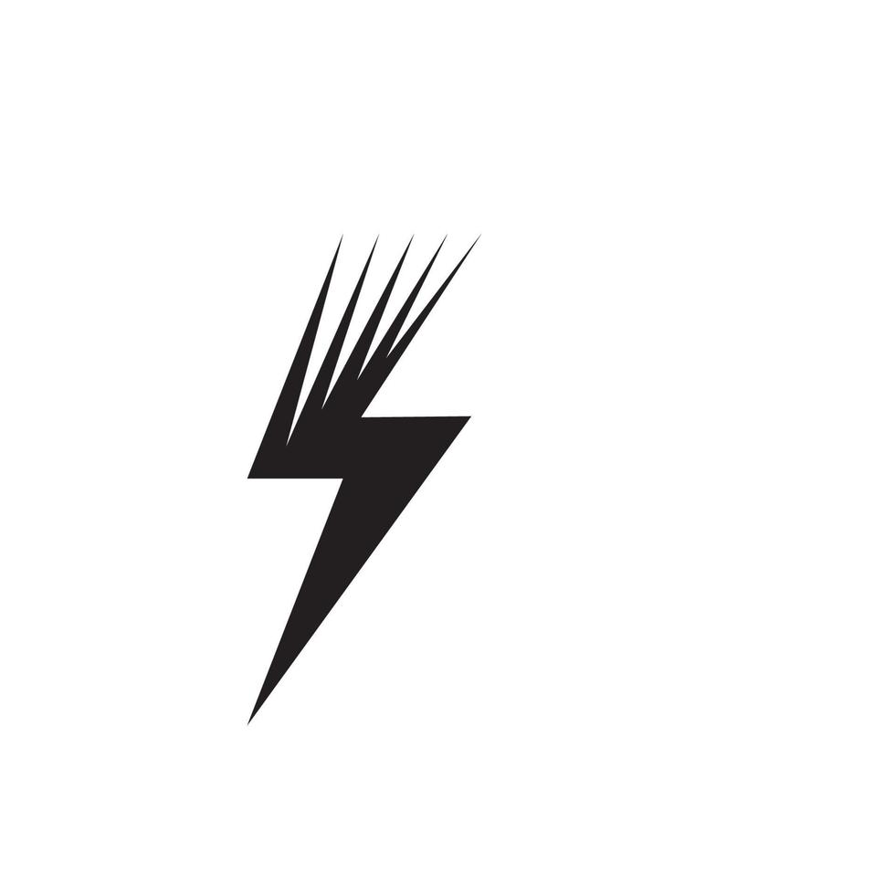 logo d'icône électrique d'éclairage de puissance vecteur