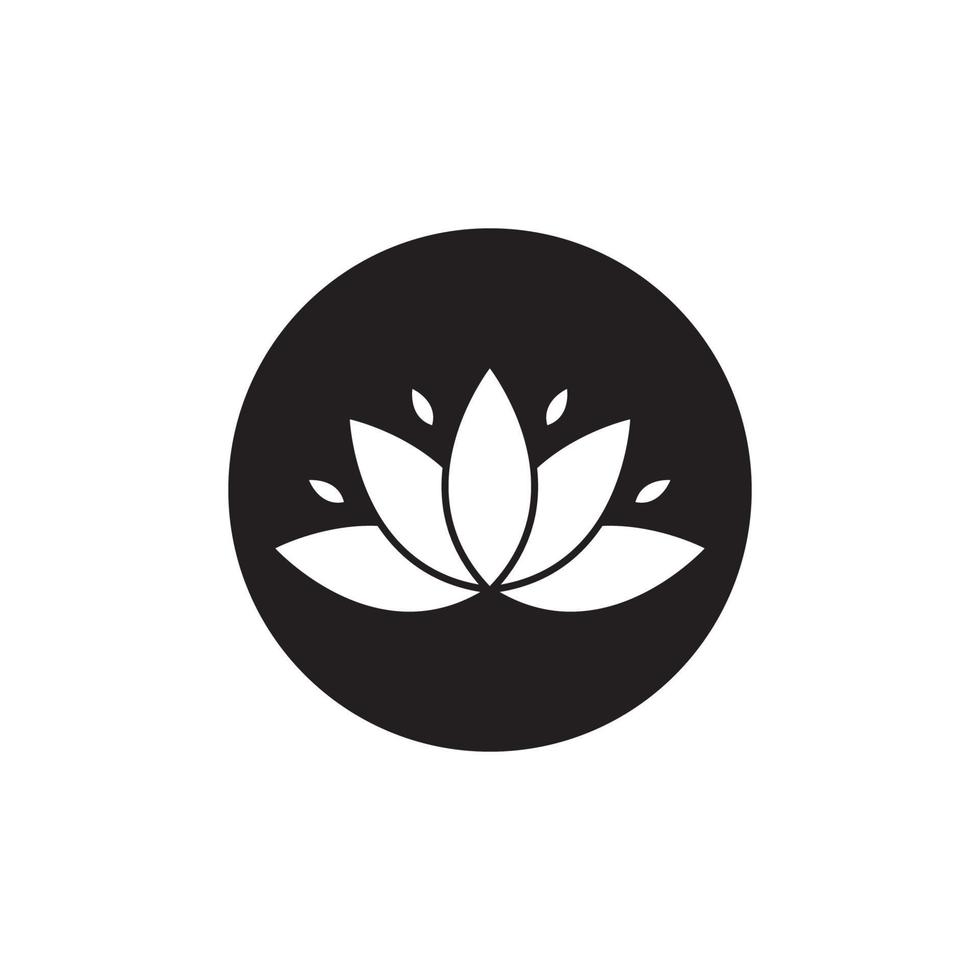 icône de modèle de logo de beauté vecteur fleurs de lotus design