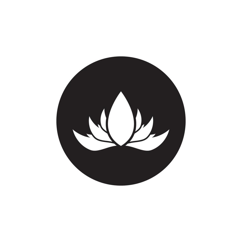 icône de modèle de logo de beauté vecteur fleurs de lotus design